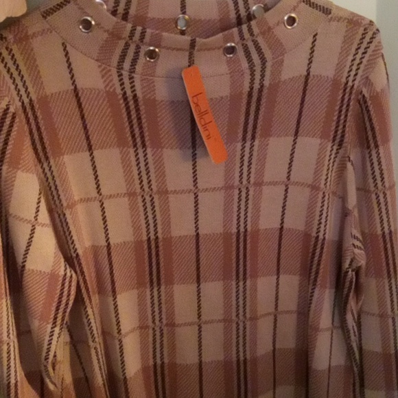 Belldini XL Rose Plaid Dress Shirt - Picture 4 of 4